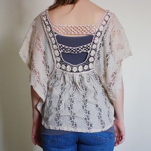 Lacey crochet top